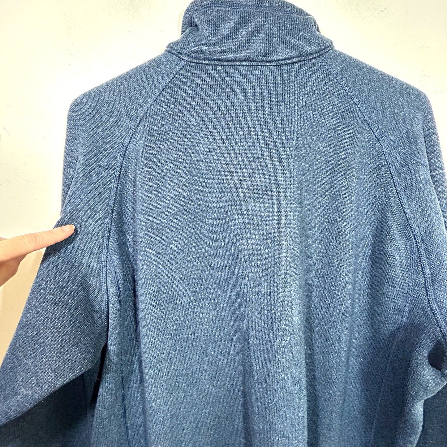 PATAGONIA Better Sweater Mens 2XL XXL Fleece 1/4 Zip Sweatshirt Long Sleeve Blue