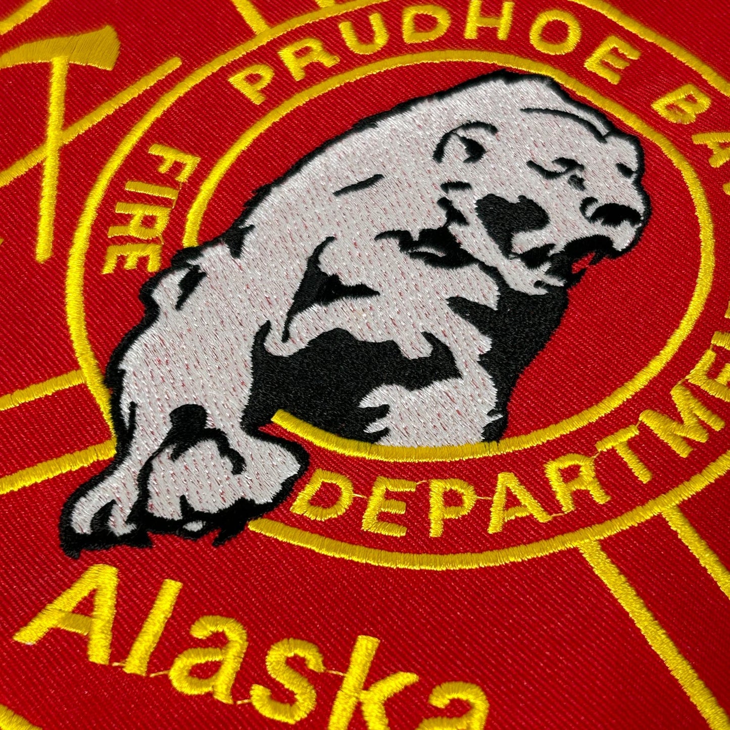 Alaska Fire Department Patch Prudhoe Bay ARCO LARGE 8" x 8"