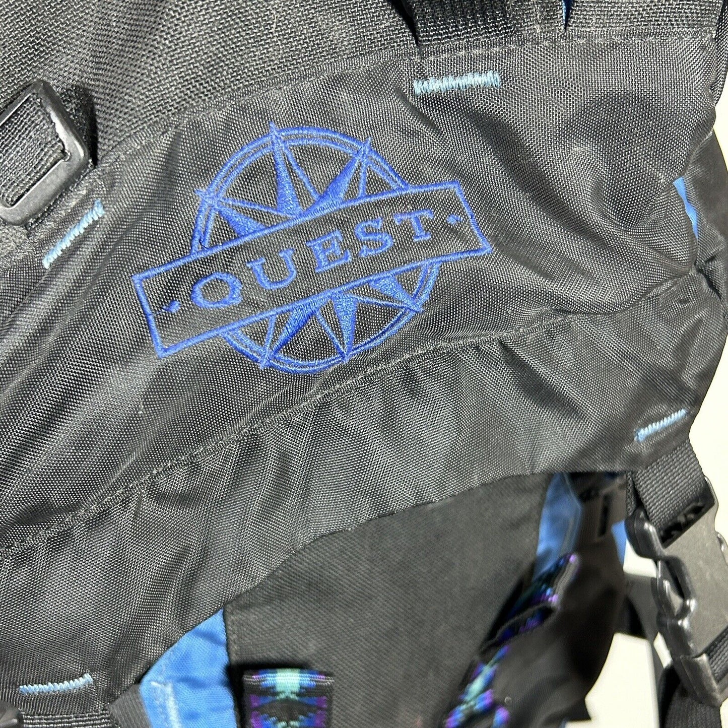 Vintage 90s Quest Backpack For Hiking, Camping, and Backpacking M L