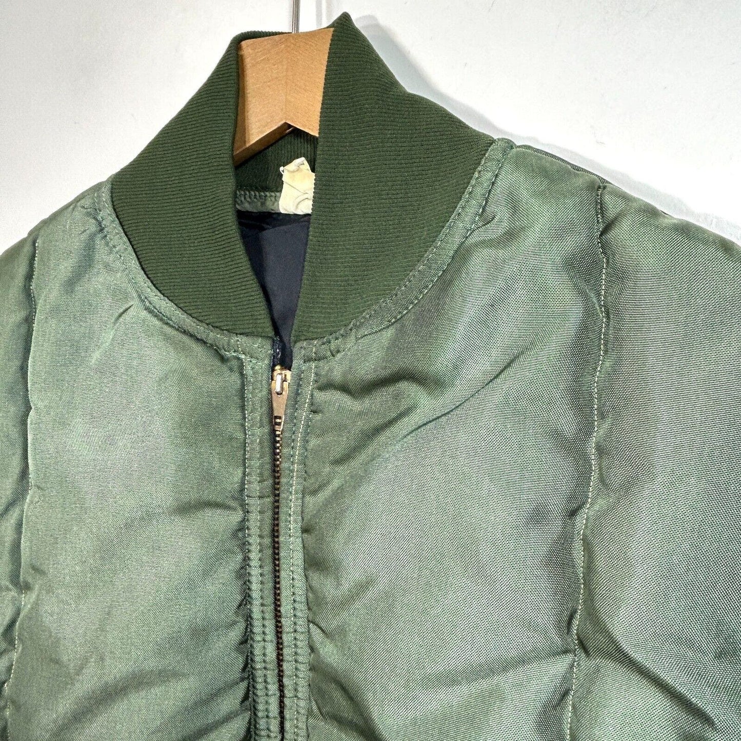 Vtg RefrigiWear Insulated Vest L Green Style 13 USA Cold Weather Winter Work