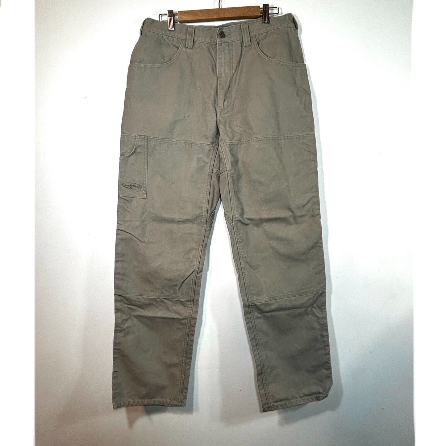 Arborwear Tree Climbers Pants Mens 34x34 Beige Double Knee Canvas Workwear