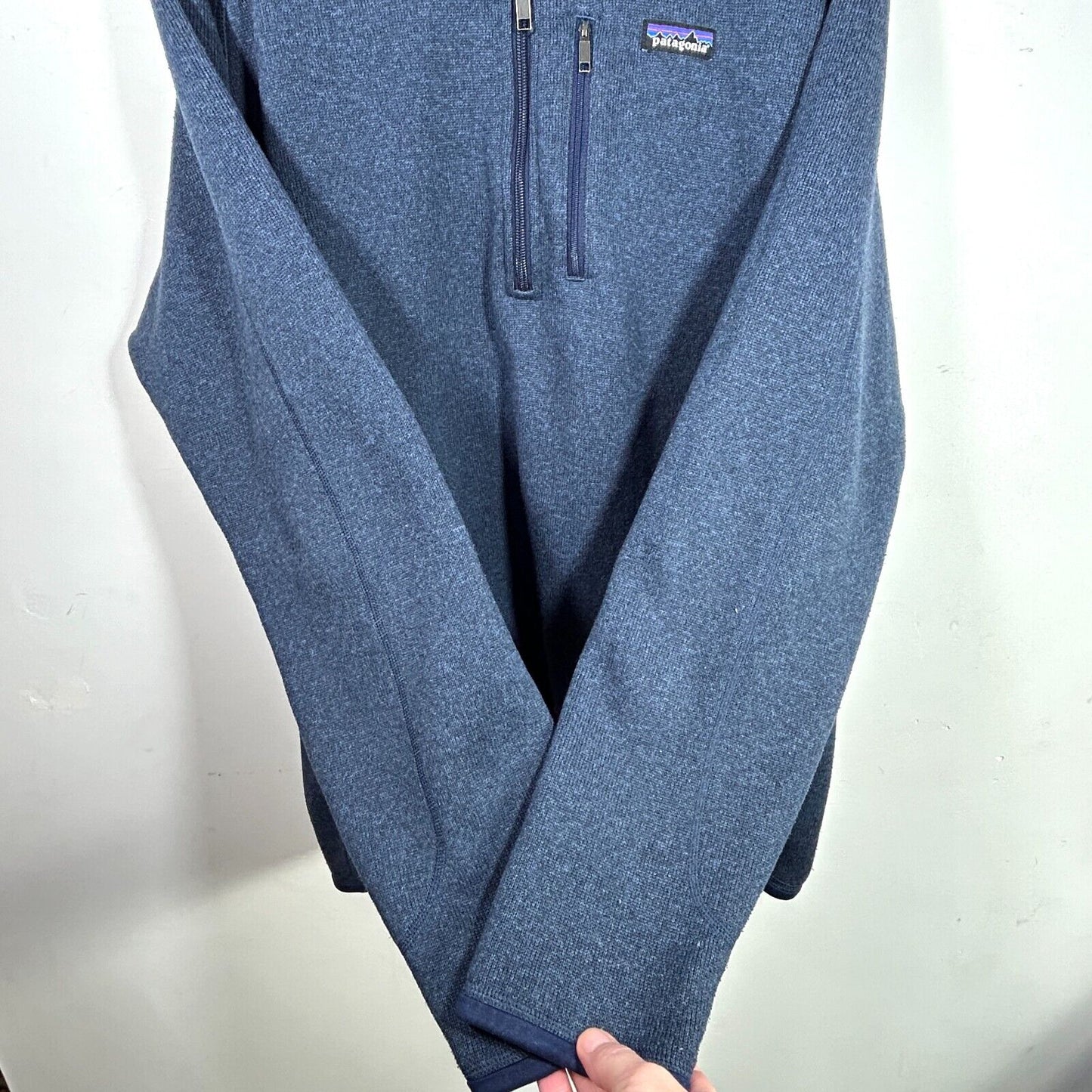 PATAGONIA Better Sweater Mens 2XL XXL Fleece 1/4 Zip Sweatshirt Long Sleeve Blue