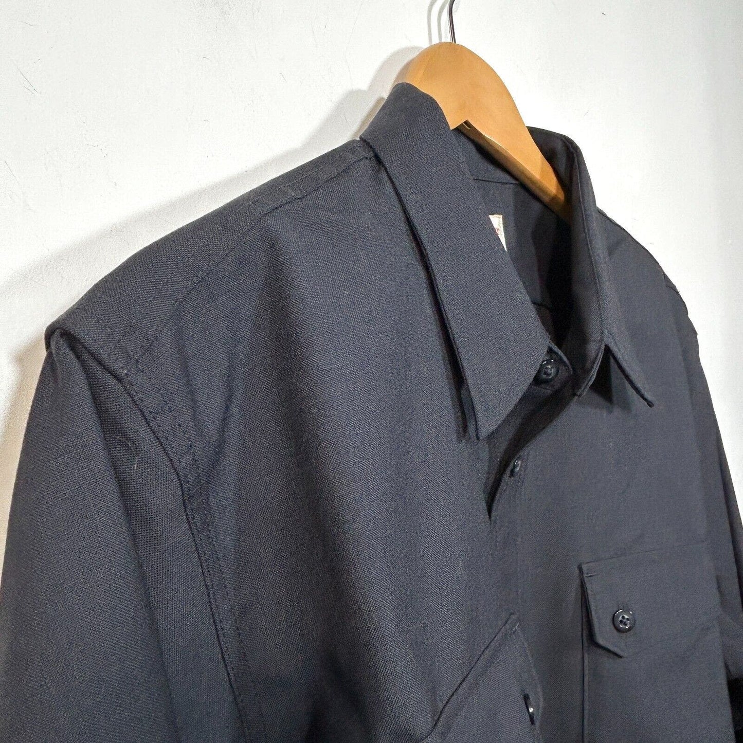 Filson Worsted Wool Guide Shirt L Blue Graphite