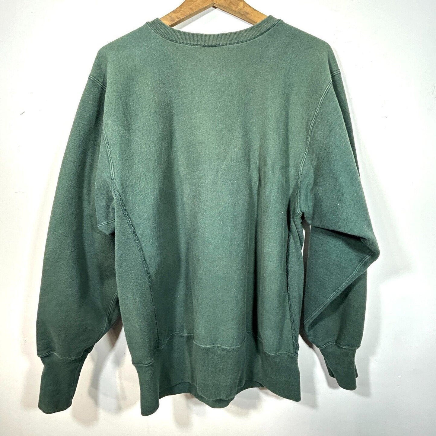 Vintage Champion Reverse Weave Sweatshirt Mens M Green C Logo 90s