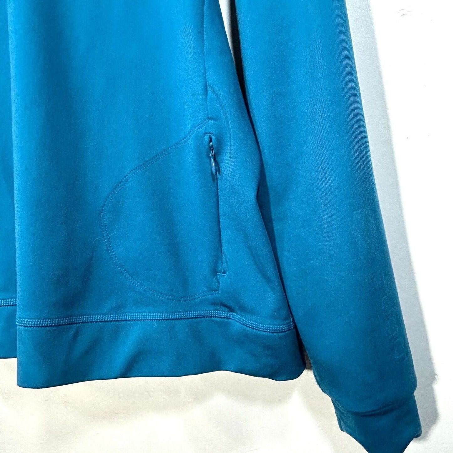 Mens Sugoi Thermal Fleece Lined Cycling Bike Jersey Long Sleeve Solid Blue sz XL