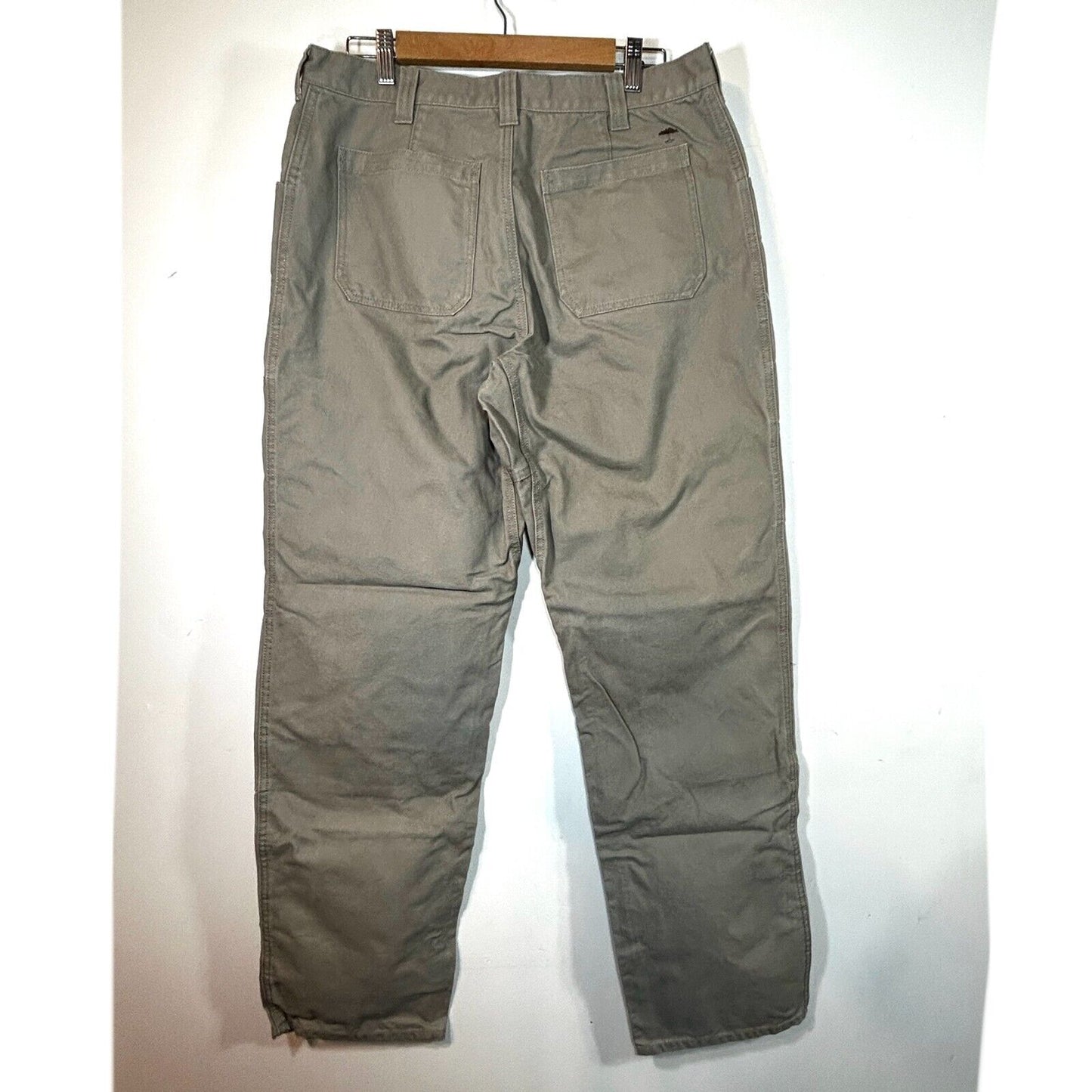 Arborwear Tree Climbers Pants Mens 34x34 Beige Double Knee Canvas Workwear