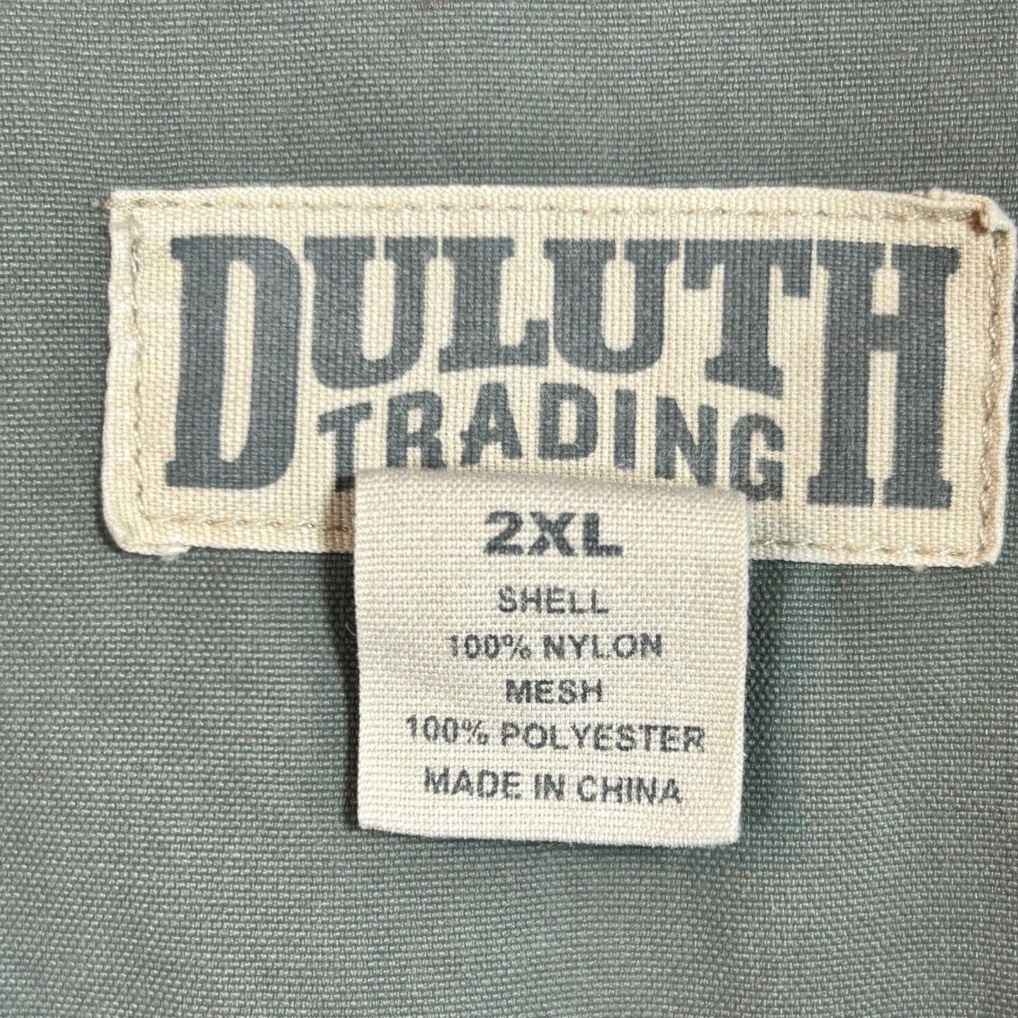 Duluth Trading Co. Mens Working Vest 2XL Gray Vented Utility Work Fishing