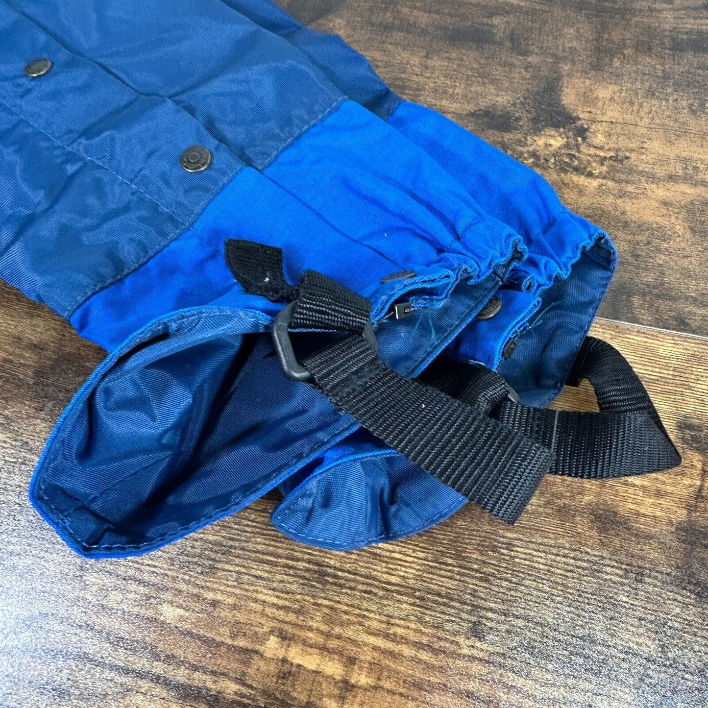 Vtg Outdoor Products Snow Leg Gaiters M Blue Nylon Zip Up Hiking