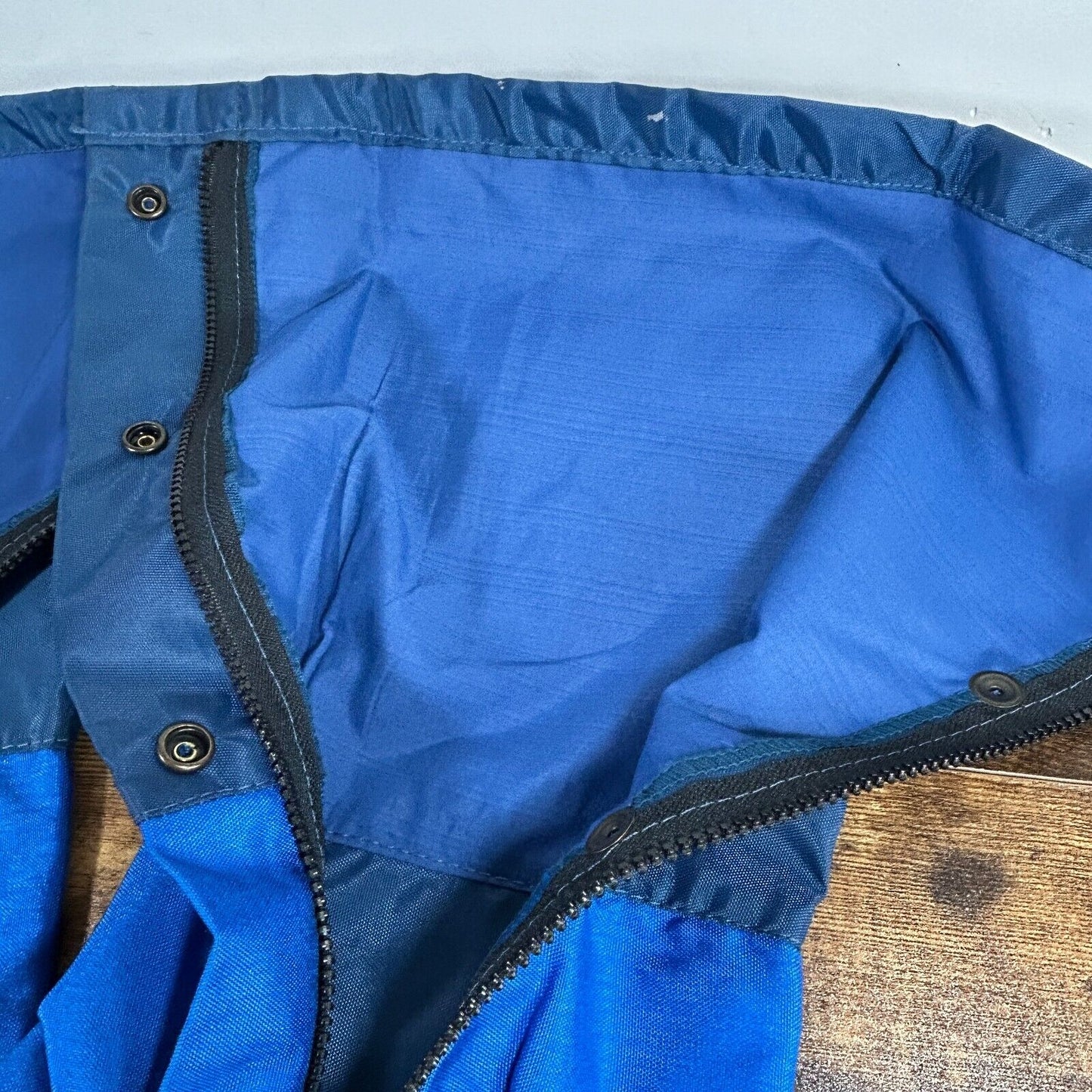 Vtg Outdoor Products Snow Leg Gaiters M Blue Nylon Zip Up Hiking