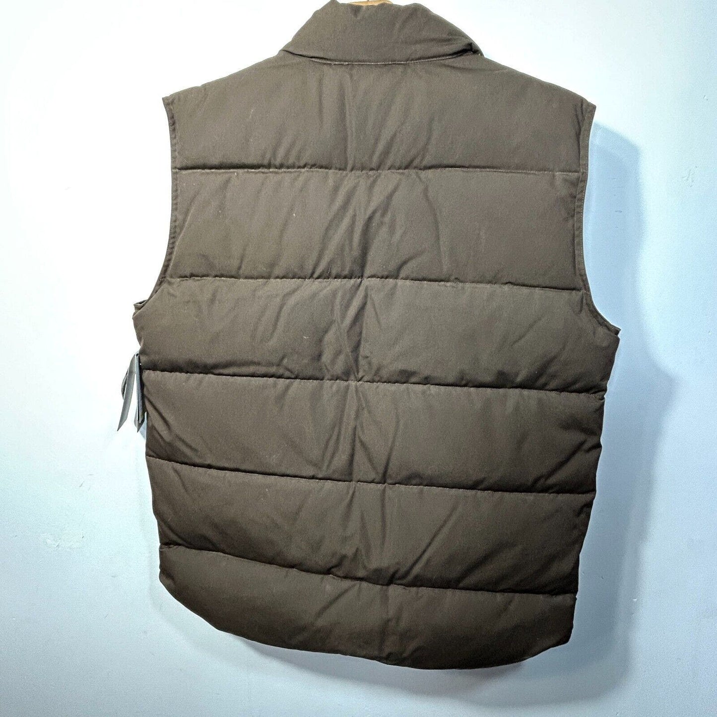 NEW Cabelas 550 Fill Puffer Vest Mens M Premier Northern Goose Down Brown