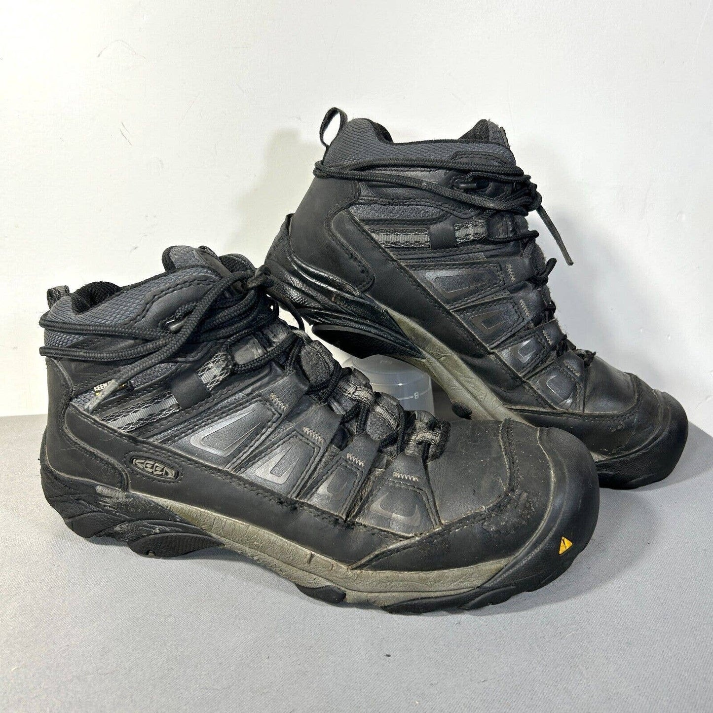 Keen Utility Mens Boulder Mid WP Boots Work Shoes Sz 10 D Steel Toe