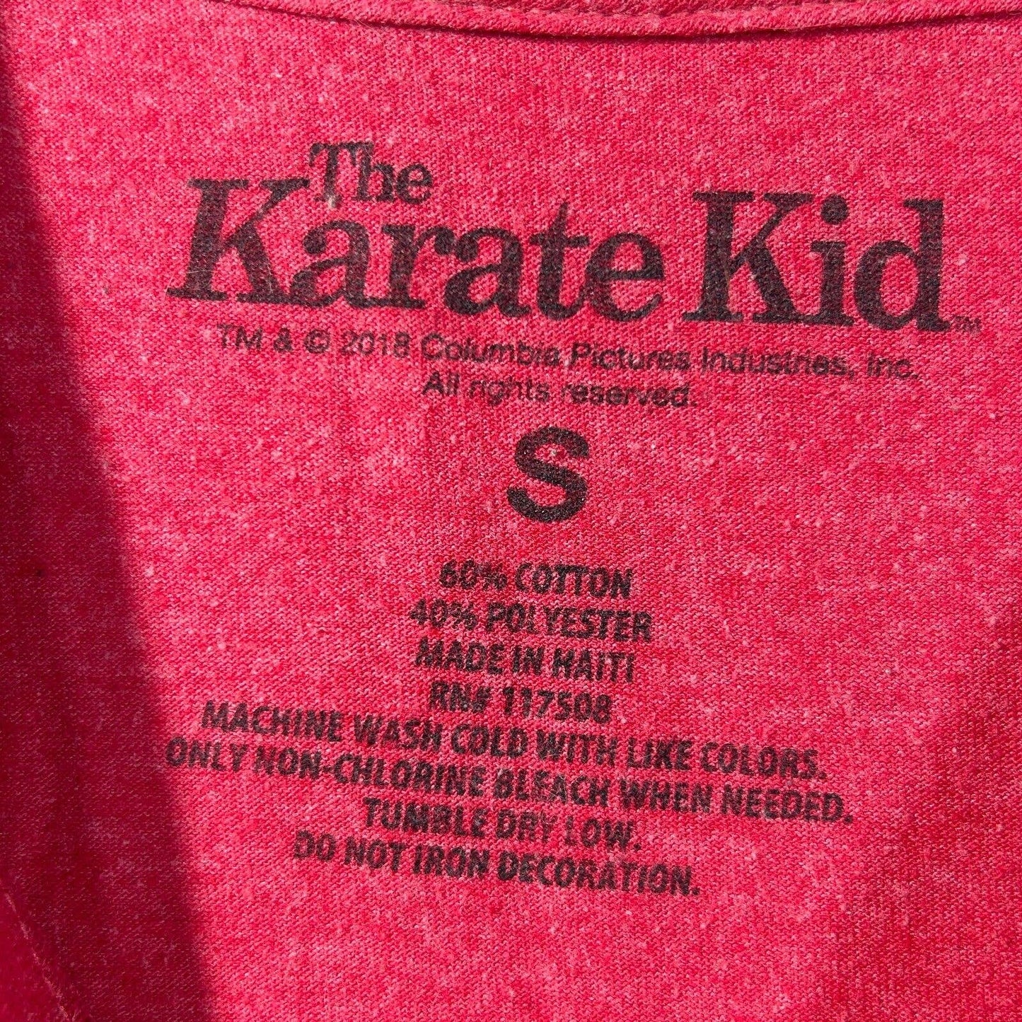 The Karate Kid The Cobra Kai T-shirt Distressed Logo Cotton Blend S