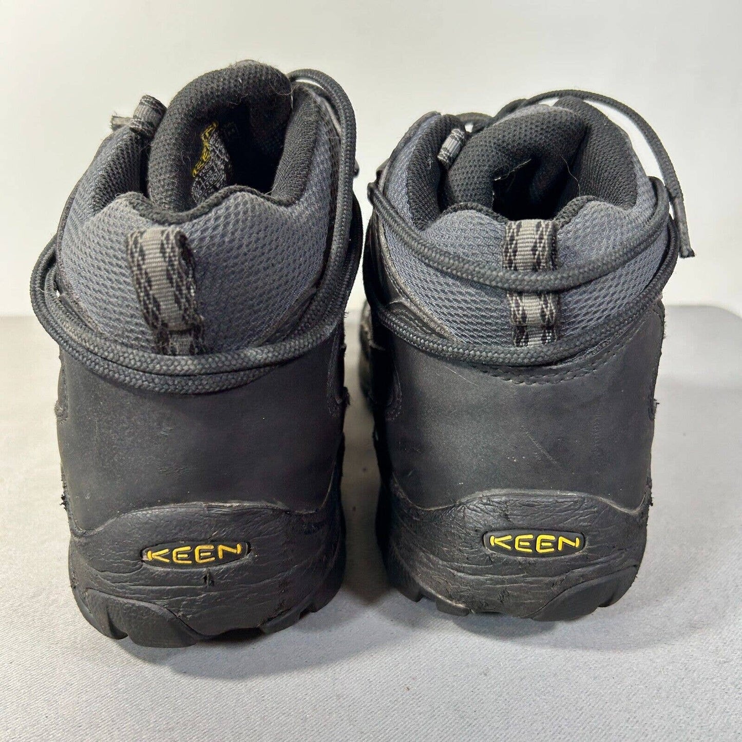 Keen Utility Mens Boulder Mid WP Boots Work Shoes Sz 10 D Steel Toe