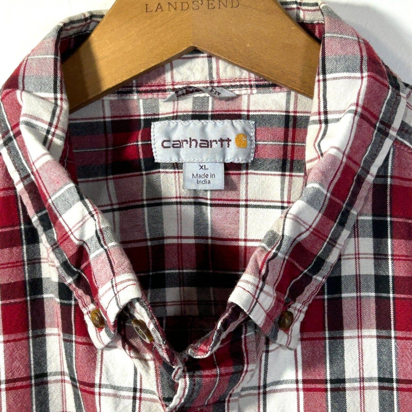 Carhartt Shirt Mens XL Regular Fort Plaid Workwear Short Sleeve 101961 608