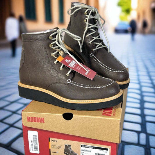 Kodiak Womens Leather Hiker Boot Lightweight Travel Walk Water Resistant Wedge 7